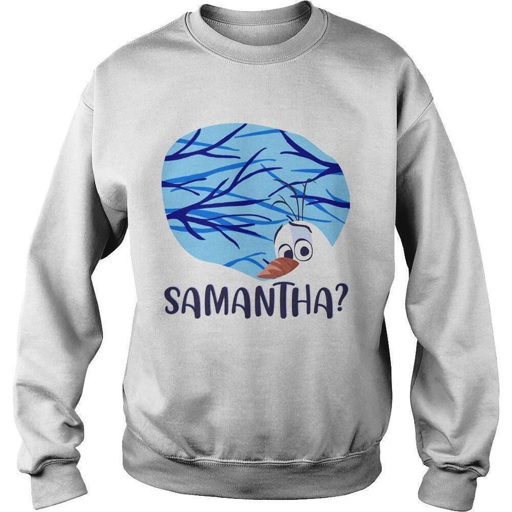Olaf Samantha Cute Winter Character Cozy Holiday Gift Family Matching Sweatshirt